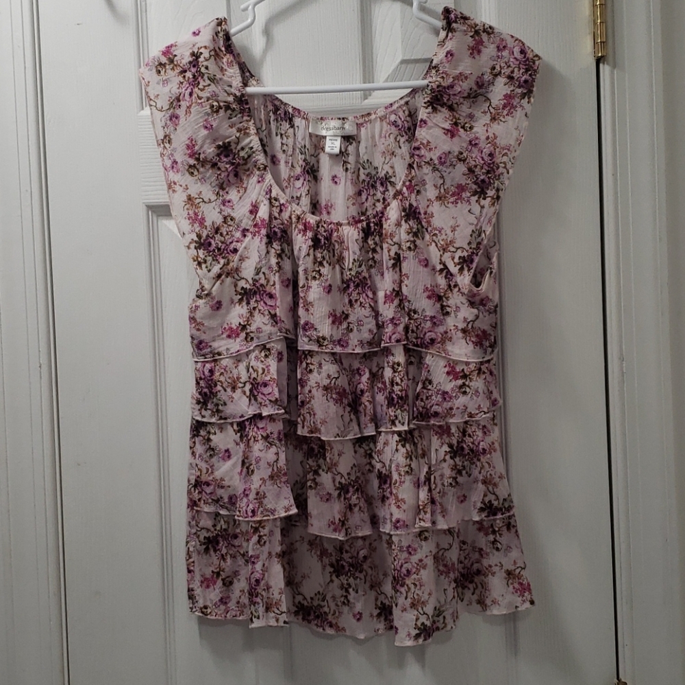 White floral top